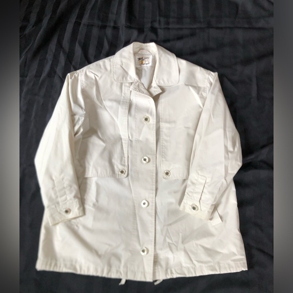 Vtg Misty Harbour by Fennelli Short Trench Coat - Picture 2 of 14